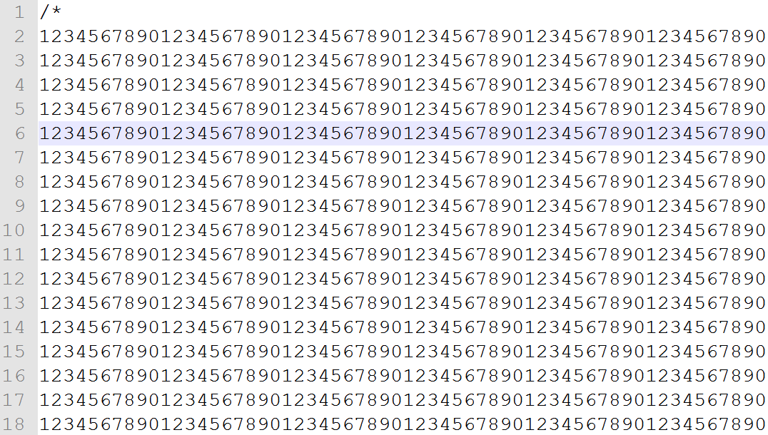 圖8.兩千多行的無意義數字註解(僅節錄)